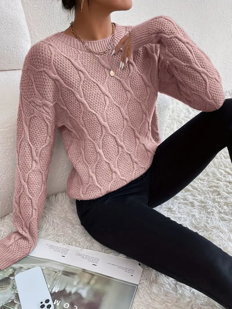 Phaedra® | Casual cable knit sweater