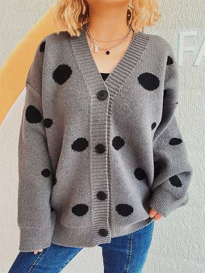 Tamara® | Polka dot cardigan with buttons