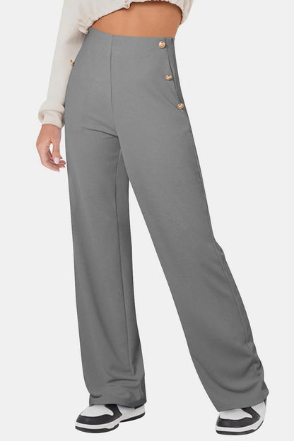 Tallulah® | High-rise trousers with decorative buttons