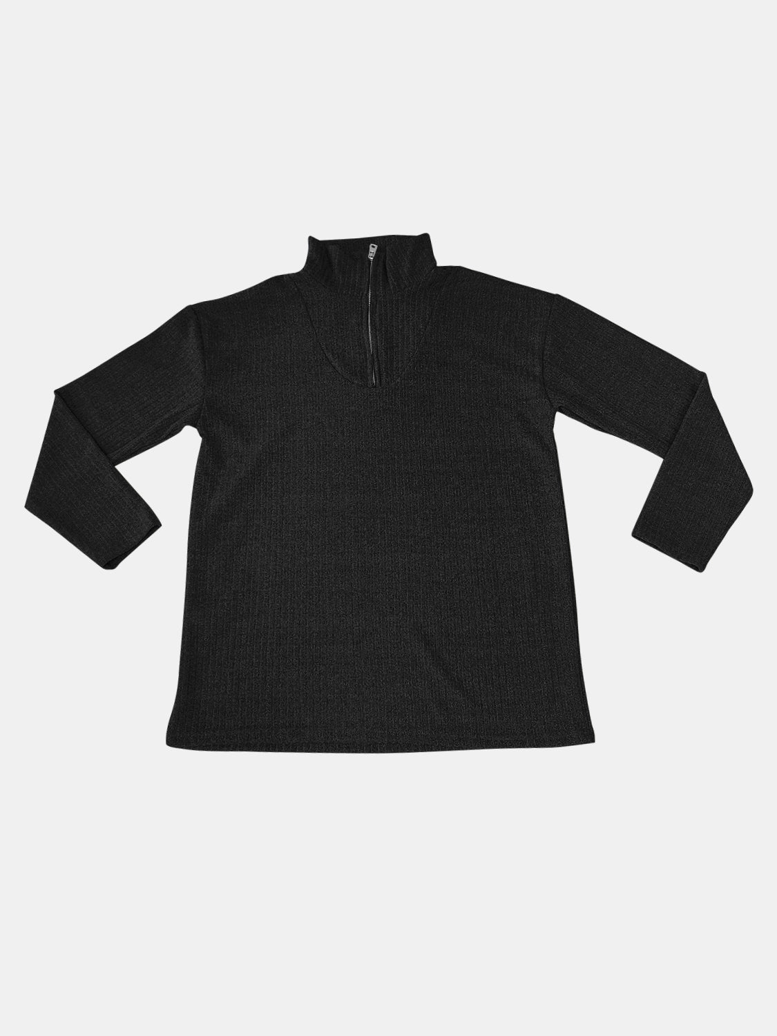 Teresa® | Full size quarter zip long sleeve top