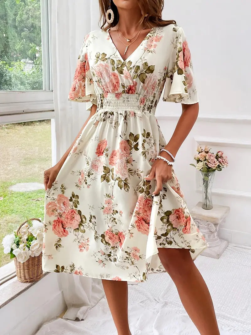 Teresa® | Floral print wrap dress for summer