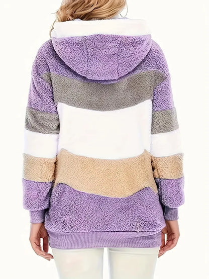 Aida® | Color block teddy jacket