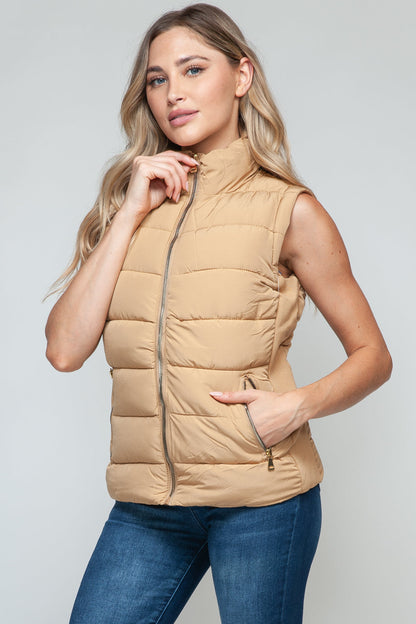 Alma® | Snobbish turtleneck vest with zip and pockets