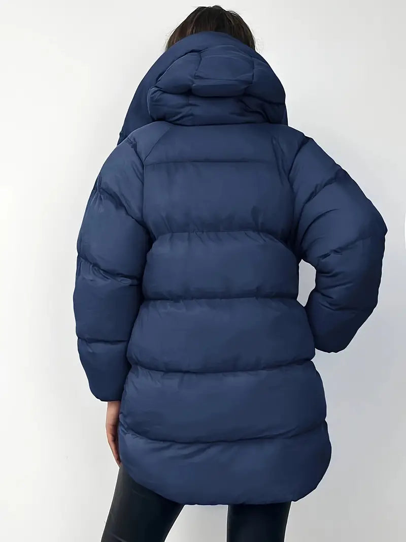 Yolaina® | Puffer jacket with hood with zip fastening