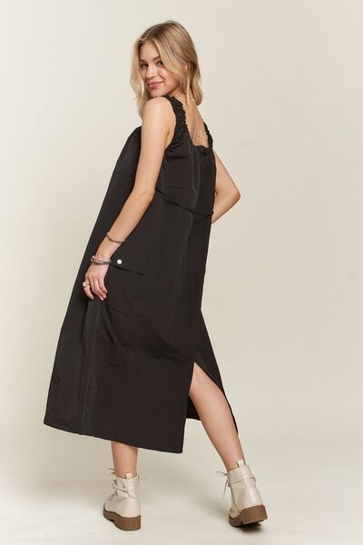 Rafaela® | Cargo dress with drawstring and back slit