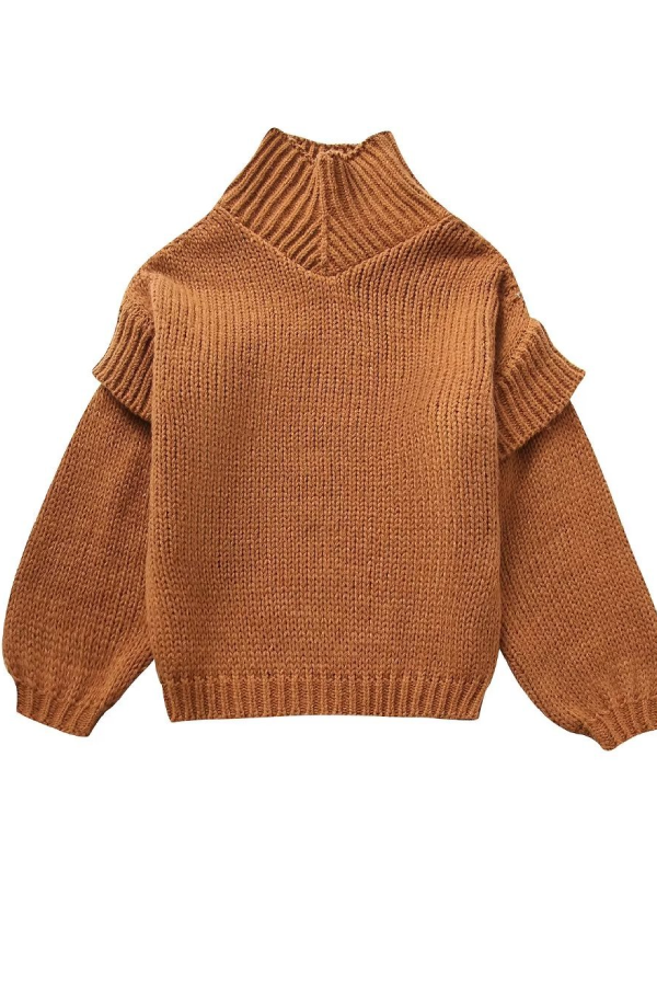 Zoe® | Loose turtleneck sweater with long sleeves