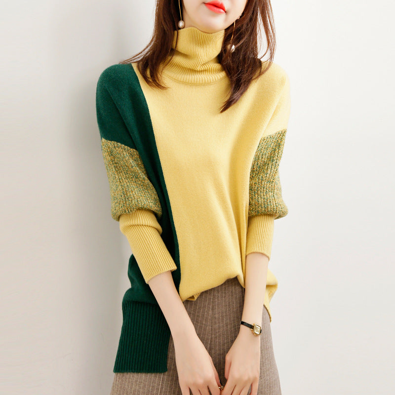 Thalia® | Knitted turtleneck sweater with long sleeves