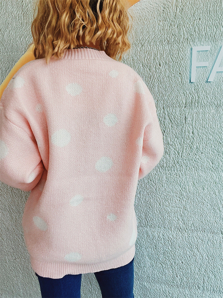 Tamara® | Polka dot cardigan with buttons