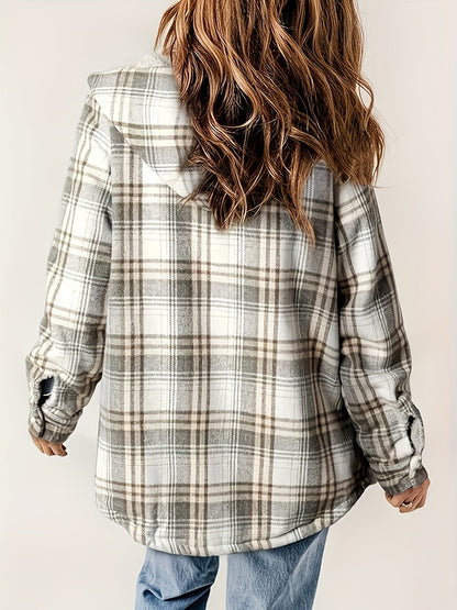 Adela® | Coat with check pattern