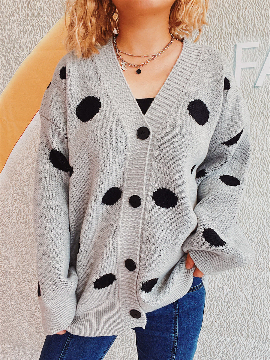 Tamara® | Polka dot cardigan with buttons