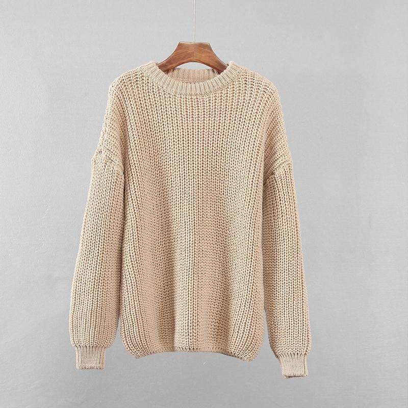 Adriana® | Knitted loose autumn sweater for women