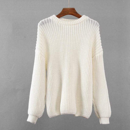 Adriana® | Knitted loose autumn sweater for women