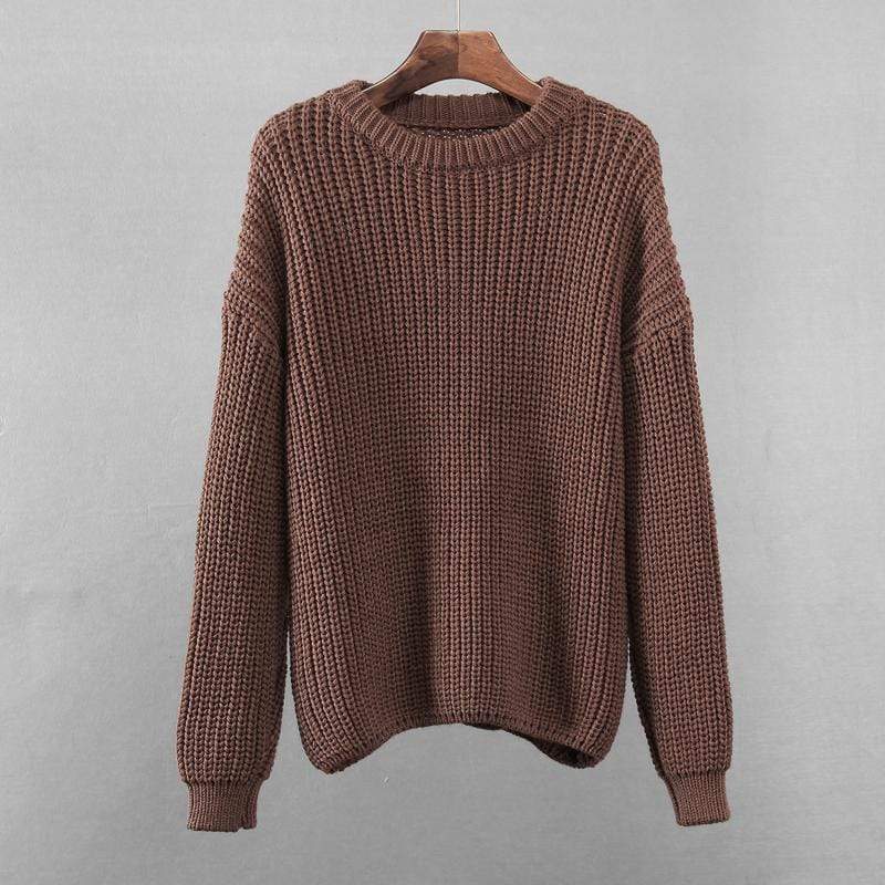 Adriana® | Knitted loose autumn sweater for women