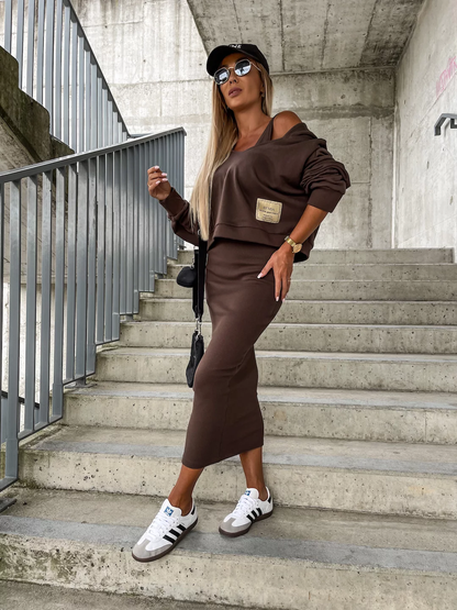 Xena® | Stylish dress and sweatshirt set