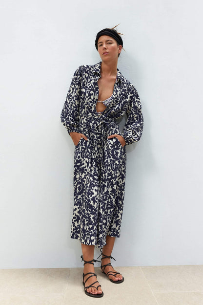 Teodora® | Shirt dress with print from Gala and drawstring