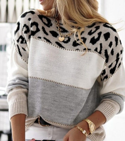 Zina® | Leopard print sweater