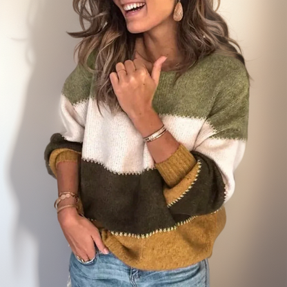 Priscila® | Cozy striped luxury sweater