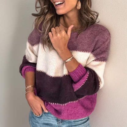 Priscila® | Cozy striped luxury sweater