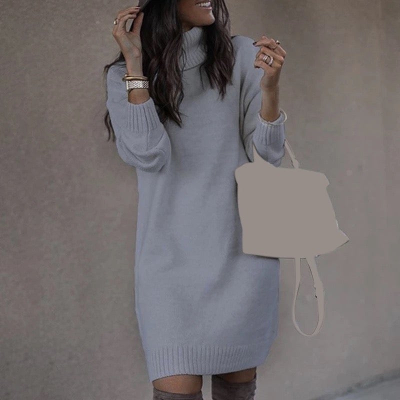 Vera® | Fur knit dress