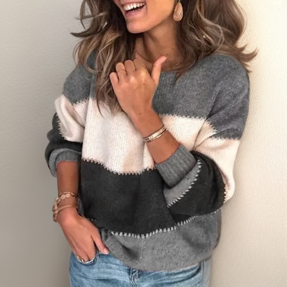 Priscila® | Cozy striped luxury sweater