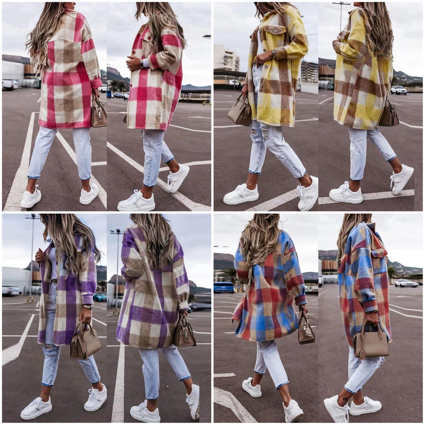 Zaida® | Checked shirt coat