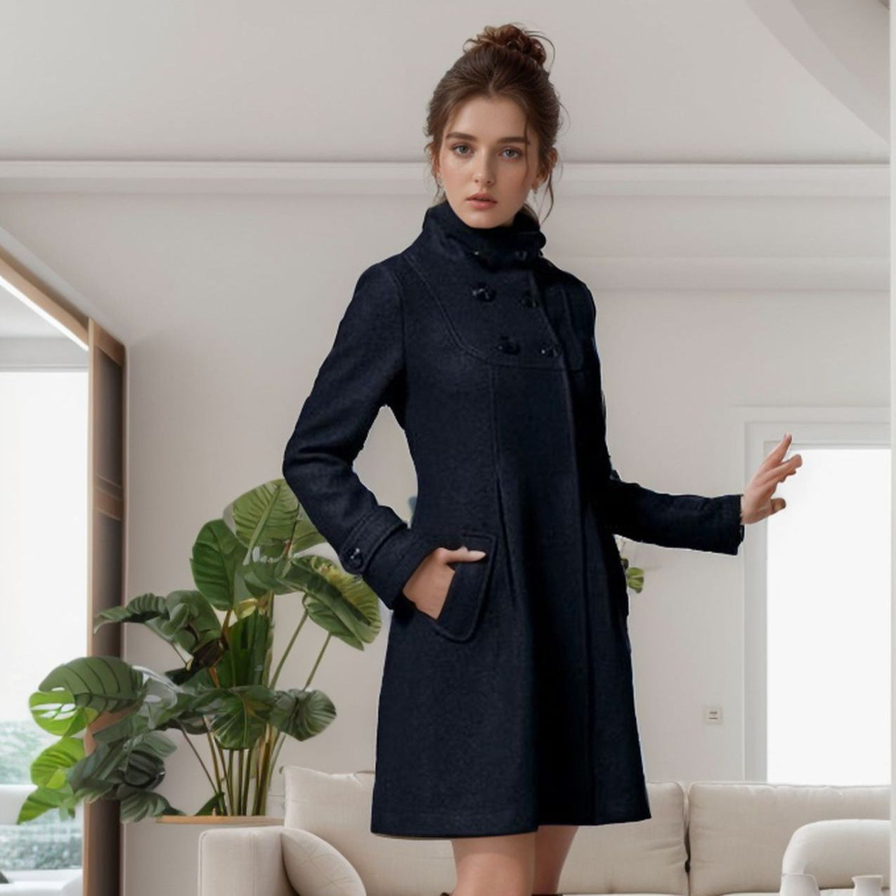 Zoe® | Coat with side pockets