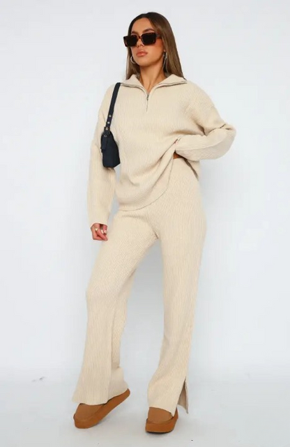 Yasmin® | Women's set consisting of a casual long-sleeved shirt and trousers