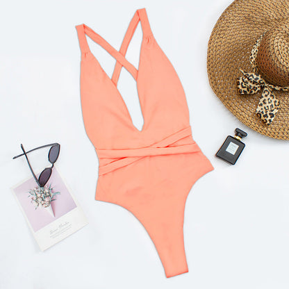 Zaida® | Deep V-neck swimsuit