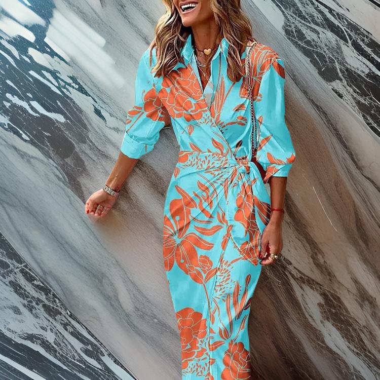 Zenaida® | Wrap print dress