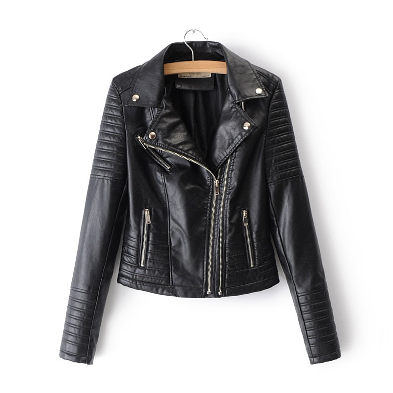 Vespera® | Leather motorcycle jacket for women