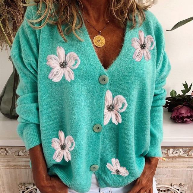 Quetzal® | Fashionable women's floral print cardigan