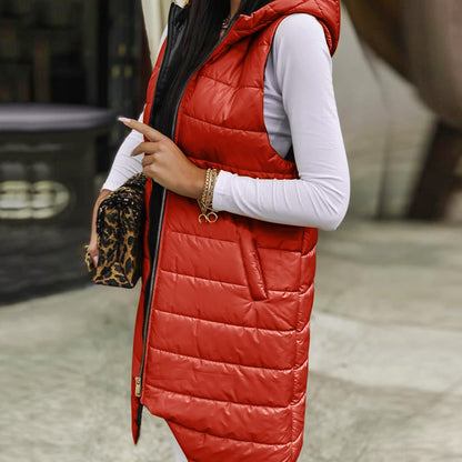 Ula® | Casual quilted vest with hood