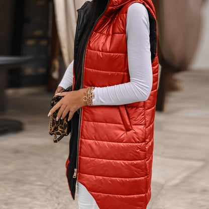 Ula® | Casual quilted vest with hood