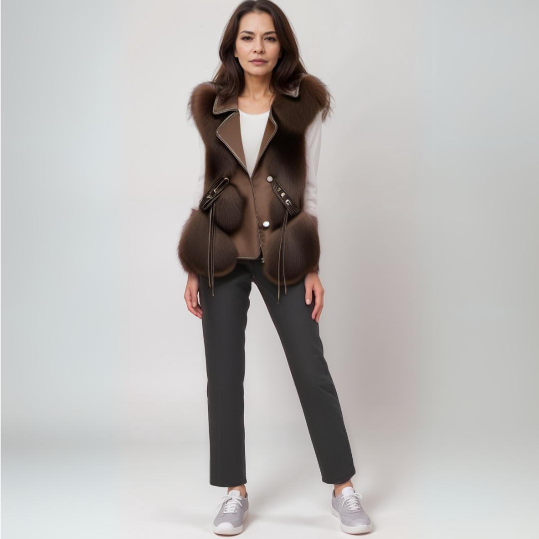 Adelina® | Arctic fur vest