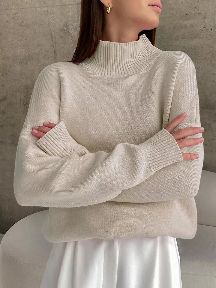 Susana® | Oversized loose turtleneck sweater