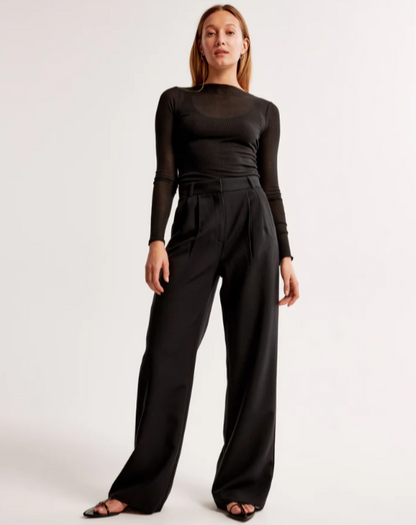 Talia® | Women's high waist wide leg trousers