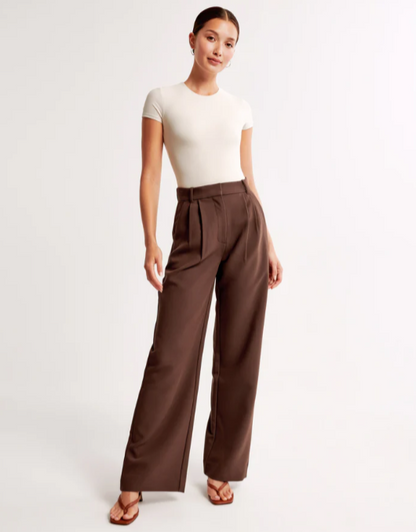 Talia® | Women's high waist wide leg trousers