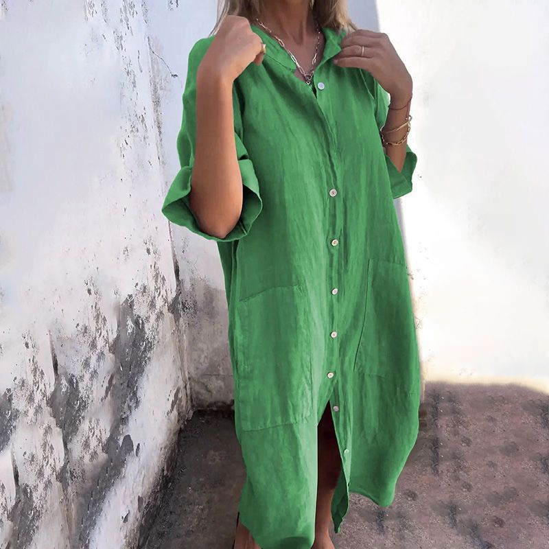 Xanthe® | Simple shirt dress made of cotton