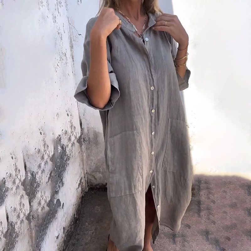 Xanthe® | Simple shirt dress made of cotton