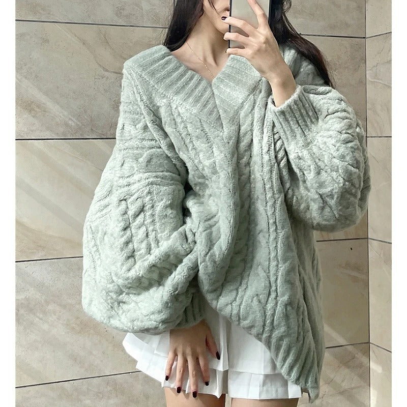 Tamara® | Oversized green sweater for women