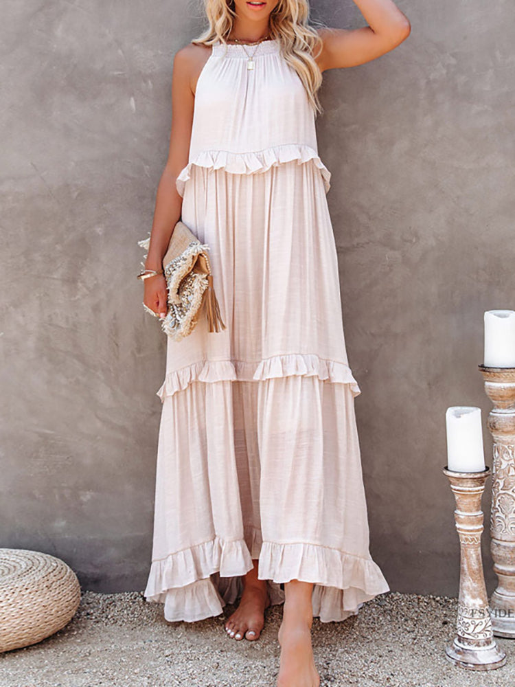 Tea® | Madeleine – Long summer dress with ruffle details