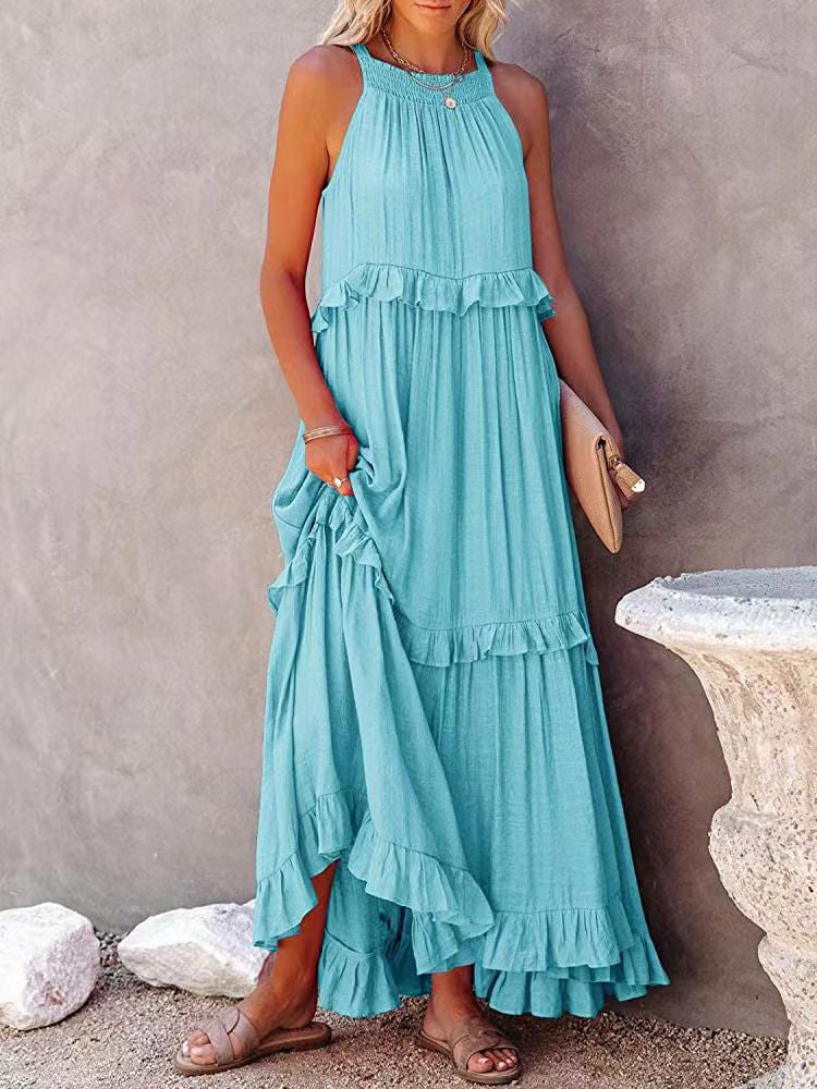 Tea® | Madeleine – Long summer dress with ruffle details