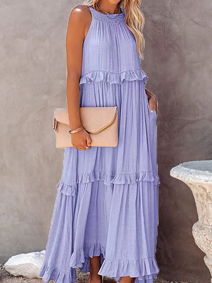 Tea® | Madeleine – Long summer dress with ruffle details